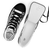 Men’s high top canvas shoes