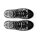 Men’s high top canvas shoes