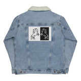 Unisex denim sherpa jacket