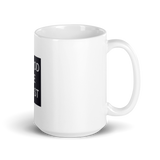 White glossy mug
